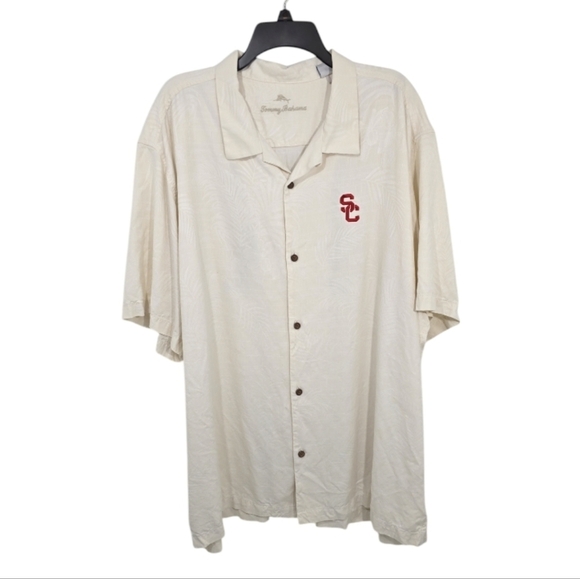 {Tommy Bahama} White USC Trojans Tailgate Club Button-Up Shirt - XXXL - Picture 4 of 17